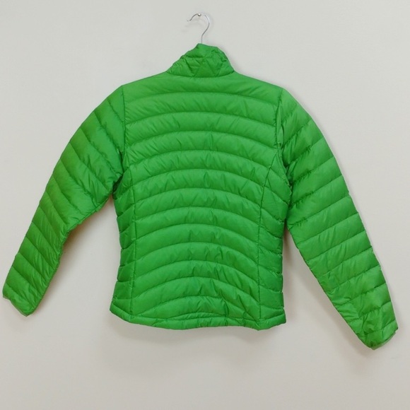 kelly green down jacket
